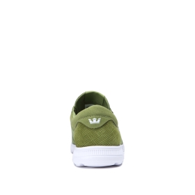 Supra Mens HAMMER RUN Moss/white Low Top Shoes | CA-63813